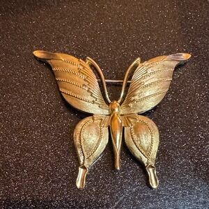 Dainty Gold Butterfly Brooch